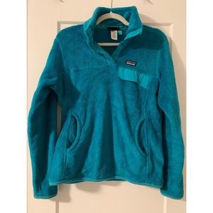 Patagonia teal Re-Tool Snap-T pullover